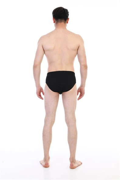 Erkek Süprem Siyah Slip 741 - Resim 5