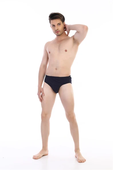 Erkek Süprem Lacivert Slip 741 - Resim 3