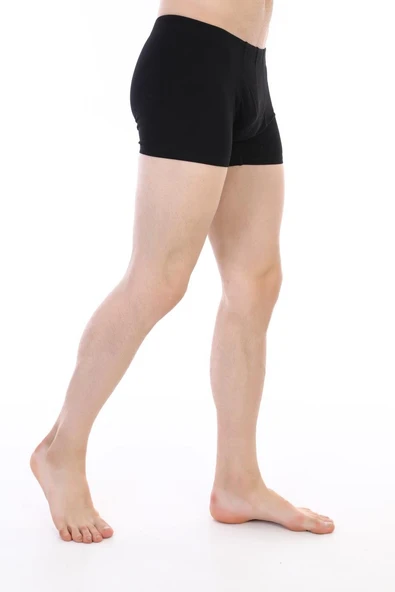 Erkek Elastanlı Siyah Boxer 810 - Resim 7