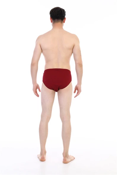 Erkek Süprem Bordo Slip 741 - Resim 4