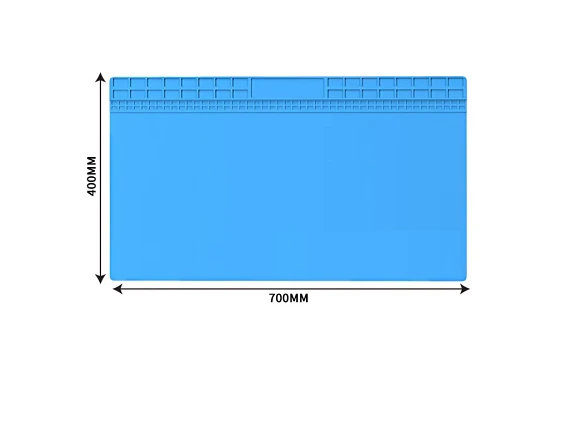 ISIYA DAYANIKLI ELEKTRONİK TAMİR MATI LEHİM PEDİ 700 MM X 400 MM MAVİ ürün görseli 1