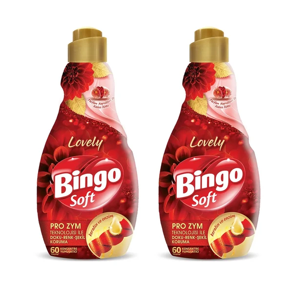 Bingo Soft Konsantre Çamaşır Yumuşatıcısı Lovely 1440 ml X 2 Adet ürün görseli 1