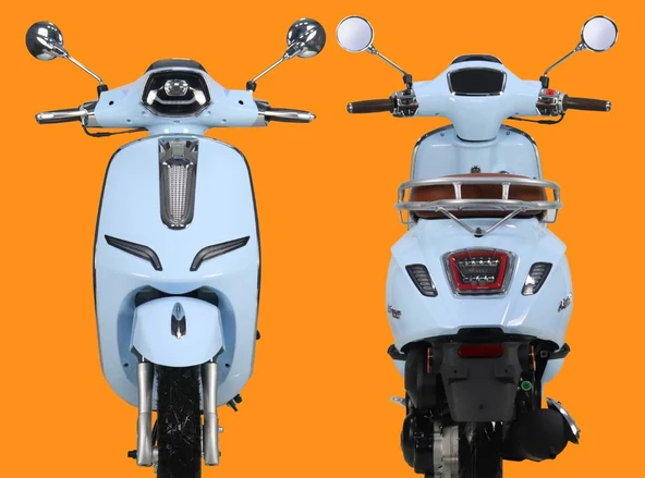 RS4 BENZINLI SCOOTER (50CC) BEYAZ - Resim 3