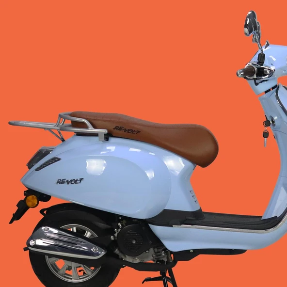 RS4 BENZINLI SCOOTER (50CC) BEYAZ - Resim 5