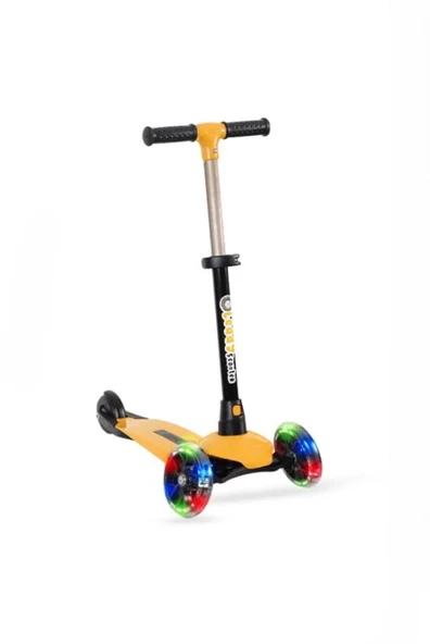 Leddy Turuncu Led Işıklı 3 Tekerlekli Scooter ürün görseli 1
