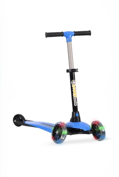 Leddy Mavi Led Işıklı 3 Tekerlekli Scooter ürün görseli 1