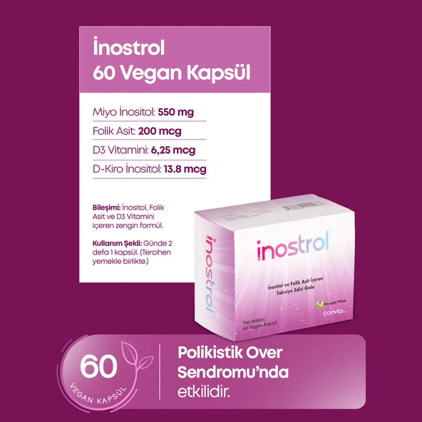 İNOSTROL 60 VEGAN KAPSÜL - Resim 3
