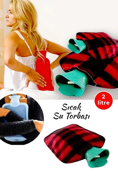 Online Kapında 2 Adet Polar Kılıflı Termofor Sıcak Su Torbası ürün görseli 1