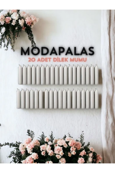 ASPART Lüx Bakkal Mumu Dilek Mumu 20 Adet Mum (10CM) ürün görseli 1