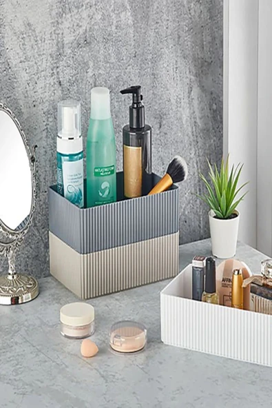 Online Kapında Lüks Mutfak Banyo Düzenleyici Plastik Geniş Kutu (3 Adet) ürün görseli 1