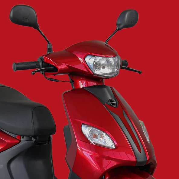 APEC PS3 49.4CC BENZINLI MOPED KIRMIZI - Resim 5