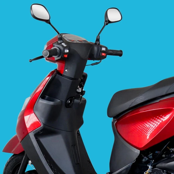 APEC PS3 49.4CC BENZINLI MOPED KIRMIZI - Resim 4