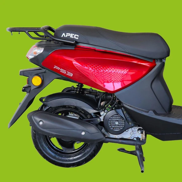 APEC PS3 49.4CC BENZINLI MOPED KIRMIZI - Resim 2