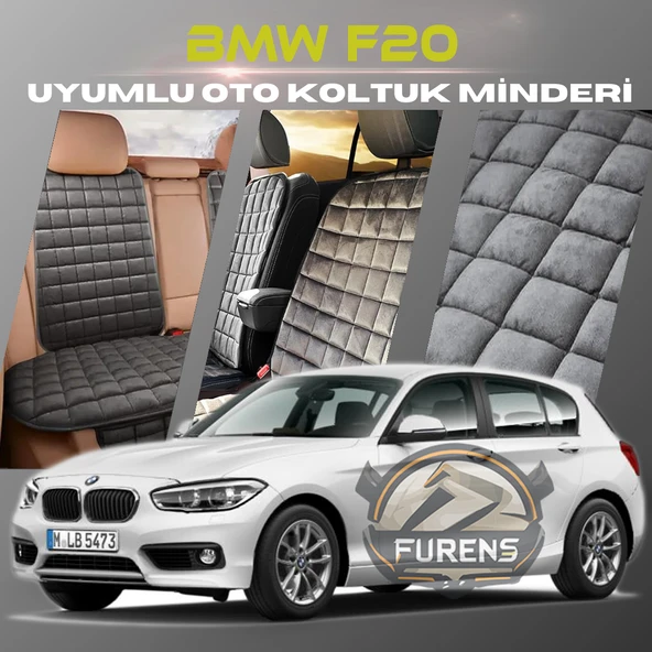 Bmw F20 Antrasit Renk Tay Tüyü Cepli & Terletmez Sırtlı Oto Koltuk Minder Seti - Koltuk Koruma Kılıfı (ÖN & ARKA TAM SET) ürün görseli 1