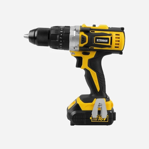 Rtrmax Darbeli Çift Akülü Matkap 18v 2ah Rtx1816 ürün görseli 1