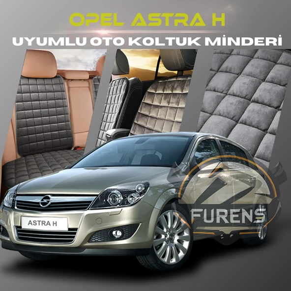 Opel Astra H Antrasit Renk Tay Tüyü Cepli & Terletmez Sırtlı Oto Koltuk Minder Seti - Koltuk Koruma Kılıfı (ÖN & ARKA TAM SET) ürün görseli 1