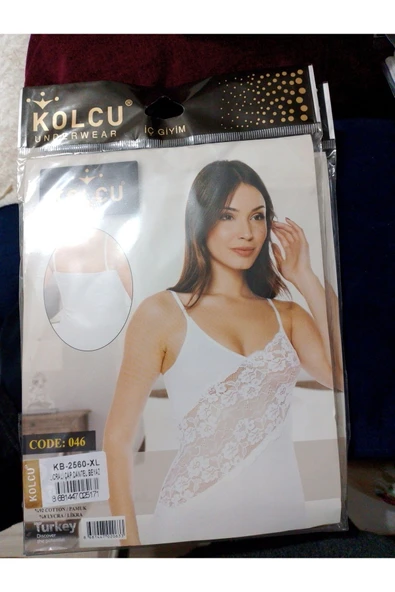 ABAYSTECH Kolcu likralıcap dantel beyaz - Resim 2