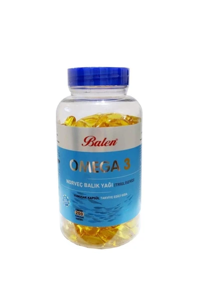 Omega 3 Norveç Balık Yağı Omega3 Fish Oil 1380 mg X 200 Kapsül ürün görseli 1