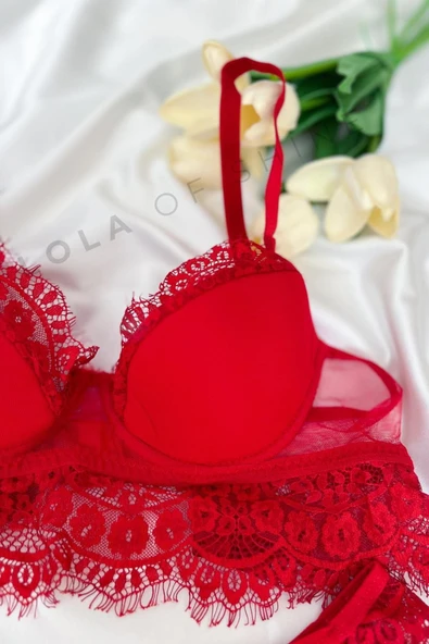Feta Adriana Le Cerva Koleksiyonu - Dantel Bralet & Külot Seti ürün görseli 1