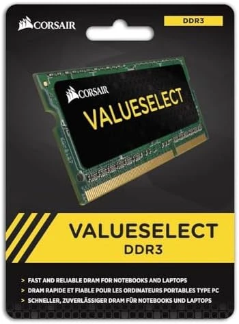 CORSAIR CMSO4GX3M1A1600C11 4GB DDR3 (1x4GB) 1600MHz CL11 SODIMM NB BELLEK ürün görseli 1