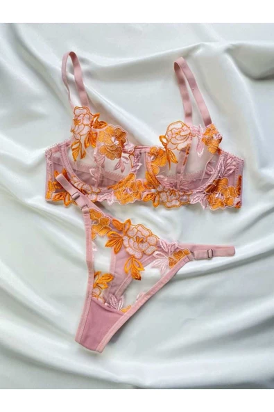 CozyChic Arona Lingerie Rose Model Balenli Sütyen Takımı ürün görseli 1