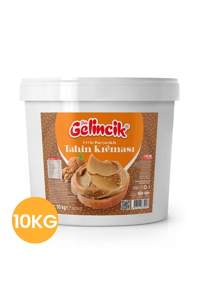 Gelincik CEVİZ PARÇACIKLI TAHİN KREMASI ÖZEL ÜRETİM 10KG SÜRÜLEBİLİR KAHVALTILIK CEVİZ PARÇACIKLI TAHİN KREMA ürün görseli 1