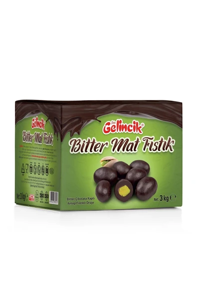 Gelincik 3 Kg Draje Bitter Mat Fıstık ürün görseli 1