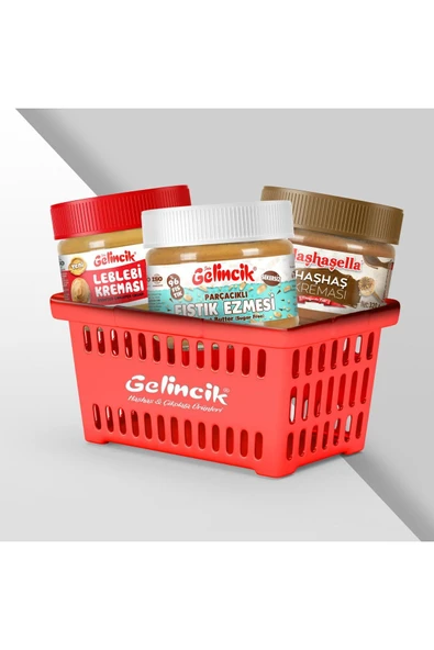 Gelincik 320gr Leblebi Kreması 320gr Haşhaş Kreması ve 300gr Parçacıklı Fıstık Ezmesi ürün görseli 1