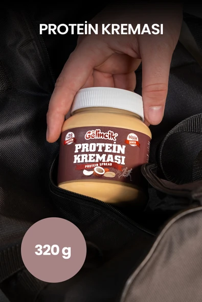 Gelincik Kahvaltılık Sürülebilir Katkısız 320gr Özel Üretim Protein Kreması 100gr'da 28gr Içerir ürün görseli 1