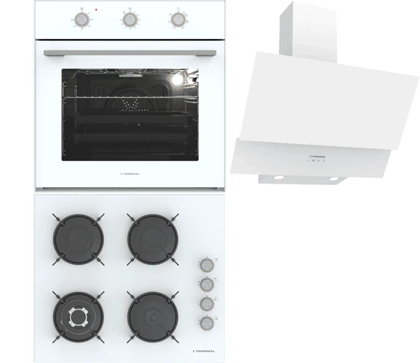 Termikel Ankastre Set (BO O6435C W + BH P6194C W + CH C6532C WW) ürün görseli 1