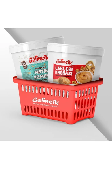 Gelincik 5Kg Parçacıklı Fıstık Ezmesi ve 5Kg Leblebi Kreması Kasım Sepeti ürün görseli 1