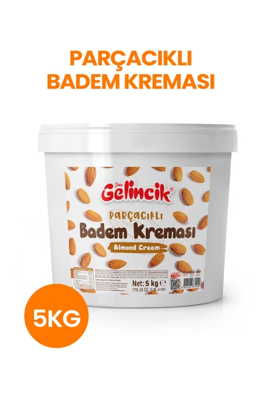 Gelincik PARÇACIKLI BADEM KREMASI KAHVALTILIK ÖZEL ÜRETİM 5KG SÜRÜLEBİLİR BADEM KREMASI ürün görseli 1