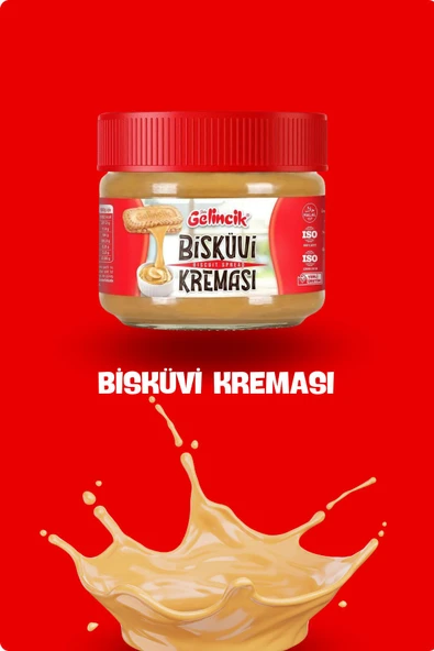 Gelincik BİSKÜVİ KREMASI SMOOTH ÖZEL ÜRETİM 320G KAHVALTILIK KREMA BİSKÜVİ KREMASI ürün görseli 1