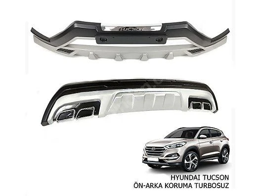 Hyundai Tucson 2015 2018 Uyumlu Ön Arka Tampon Koruması Difüzör ürün görseli 1