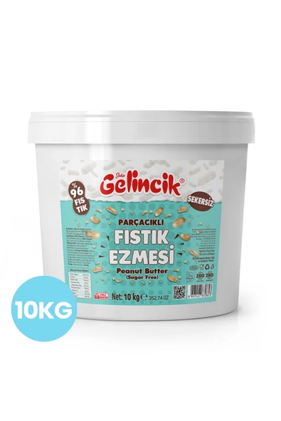 Gelincik Kahvaltılık Sürülebilir Doğal Katkısız 10kg Özel Üretim Şekersiz Parçacıklı Fıstık Ezmesi ürün görseli 1