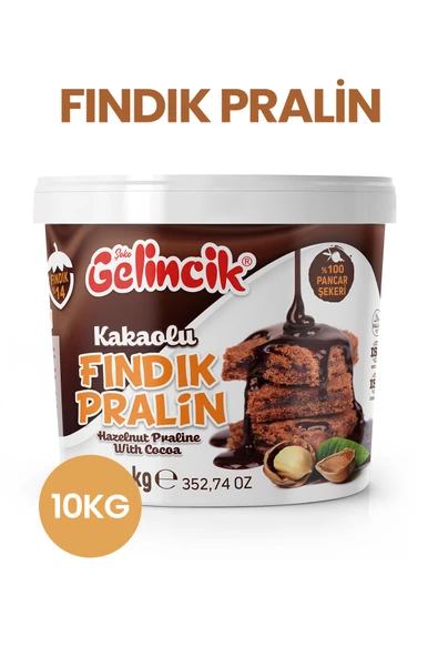 Gelincik Kahvaltılık Sürülebilir Doğal Katkısız 10kg Kova Özel Üretim Kakaolu Fındık Pralin ürün görseli 1