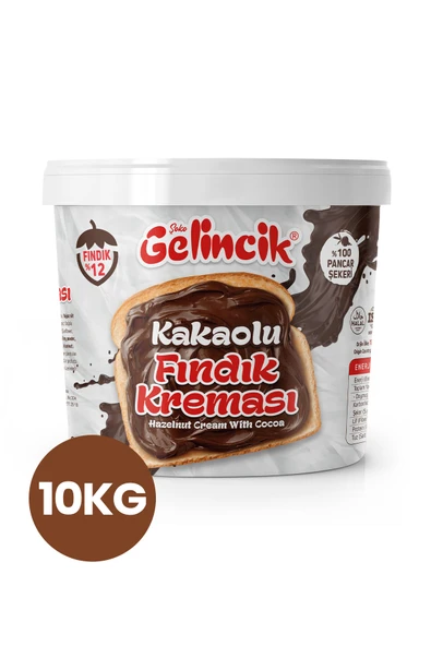 Gelincik Kahvaltılık Sürülebilir Doğal Katkısız 10kg Özel Üretim Kakaolu Fındık Kreması ürün görseli 1