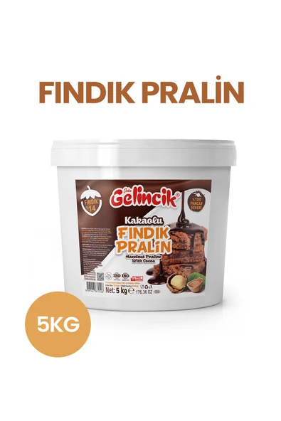 Gelincik Kahvaltılık Sürülebilir Doğal Katkısız 5kg Kova Özel Üretim Kakaolu Fındık Pralin ürün görseli 1