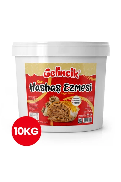 Gelincik Hamur Işlerinde Kahvaltılık Doğal Katkısız 10kg Özel Üretim Sarı Haşhaş Ezmesi ürün görseli 1