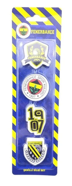 Fenerbahçe Lisanslı Silgi Seti 4lü ürün görseli 1