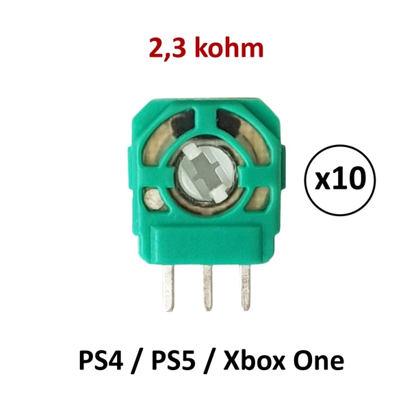 10 Adet PS4 PS5 Xbox One 2.3k Mikro Direnç Potans Switch Yeşil ürün görseli 1