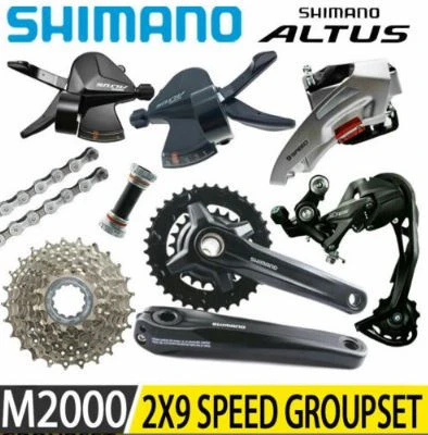 Shimano altus rd m2000 3-9 Vites mtb grupset ürün görseli 1
