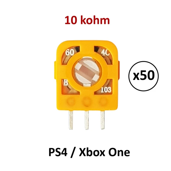 50 Adet 10k PS4 Xbox One Mikro Direnç Potans Micro Switch Turuncu ürün görseli 1