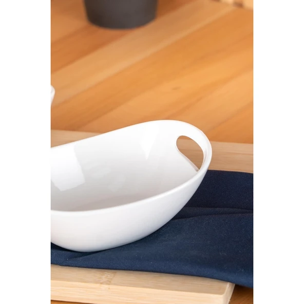 BİANCO PERLA OVAL KASE - 16.5 CM ürün görseli 1