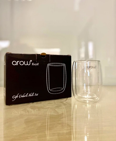 Arow Çift Çidarlı Ikili Bardak 150 ml ürün görseli 1