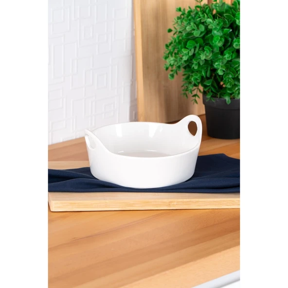 BİANCO PERLA OVAL SUNUMLUK - 21 CM ürün görseli 1
