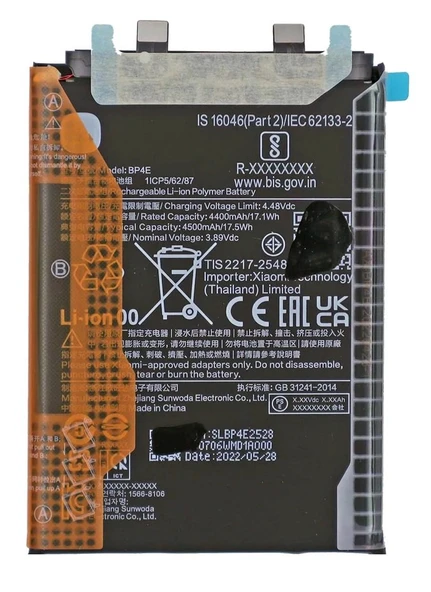 Xiaomi MI 13 LITE - BP 4E - Uyumlu Batarya Pil Sıfır Orijinal ürün görseli 1