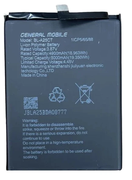 General Mobile GM 21 Uyumlu Batarya Pil Sıfır Orijinal ürün görseli 1