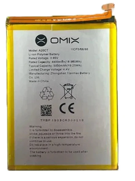 Omix 400 Uyumlu Batarya Pil Sıfır Orijinal ürün görseli 1