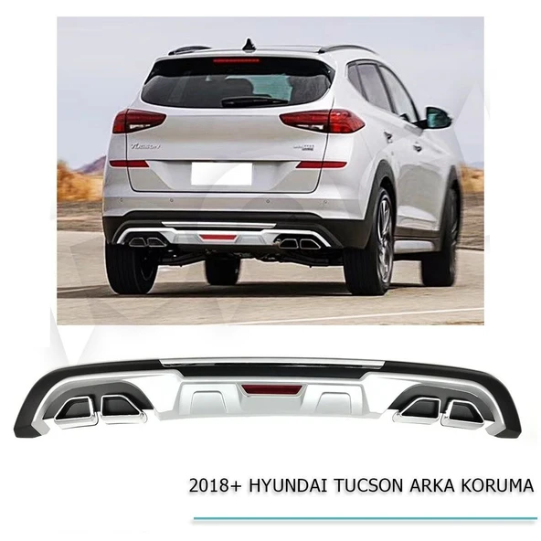 Hyundai Tucson 2019+Uyumlu Arka Koruma Difüzör ürün görseli 1